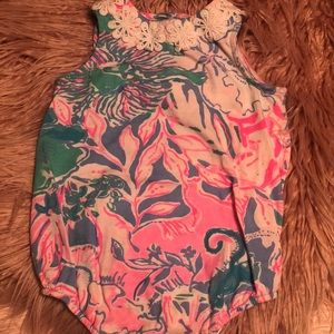 Lily Pulitzer babygirl romper 6-12 months